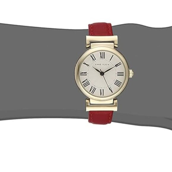 Women's Leather Strap Watch - Picture 2 of 4